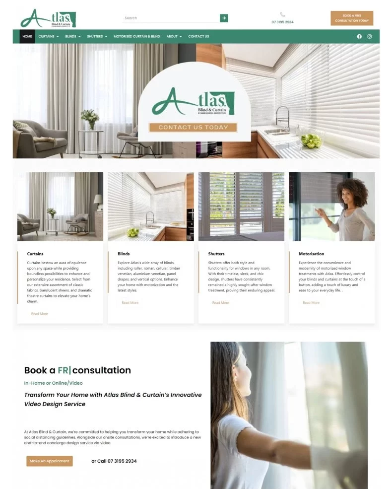 image of altus blind and curtain homepage